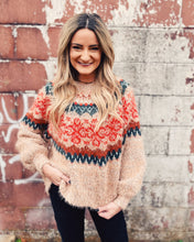 Load image into Gallery viewer, FREE PEOPLE: FESTIVE FROST SWEATER - FESTIVE FROST COMBO
