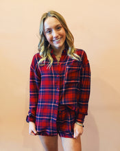 Load image into Gallery viewer, Z SUPPLY: RIVER PLAID BUTTON UP - HAUTE RED
