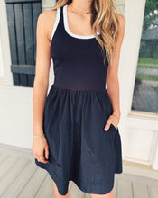 Load image into Gallery viewer, STEVE MADDEN: TOTTENHAM DRESS - BLACK/WHITE
