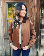 Load image into Gallery viewer, SADIE &amp; SAGE: VINEYARDS BARD JACKET - CAMEL BARN JACKET
