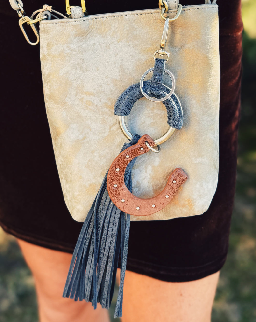 HOBO: LUCKY TASSEL FOB - INDIGO SKY