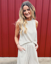 Load image into Gallery viewer, SADIE &amp; SAGE: GARDEN SUN BUTTON TANK - TAUPE (XS)
