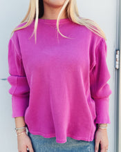 Load image into Gallery viewer, FREE PEOPLE: LAPIS CUFF TOP - PLUMDROP
