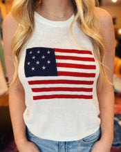 Load image into Gallery viewer, SADIE &amp; SAGE: AMERICAN SPIRIT SWEATER TANK - IVORY
