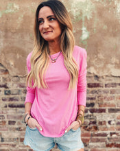 Load image into Gallery viewer, FREE PEOPLE: NOVA LONG SLEEVE - PINK CARNATION
