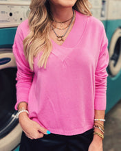 Load image into Gallery viewer, DELUC: BETULA V-NECK SWEATER - PINK
