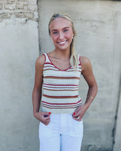 Load image into Gallery viewer, SADIE &amp; SAGE: COPPER CLOUD SWEATER TANK - MULTI
