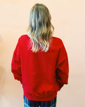 Load image into Gallery viewer, Z SUPPLY: VERY MERRY SUNDAY SWEATSHIRT - FESTIVE RED
