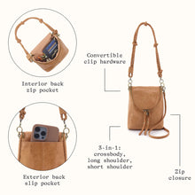 Load image into Gallery viewer, HOBO: FERN DUO CROSSBODY - WHISKEY
