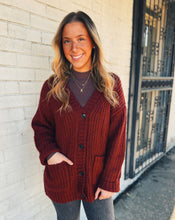 Load image into Gallery viewer, Z SUPPLY: WHITMORE OVERSIZED CARDIGAN - VELVET ROUGE
