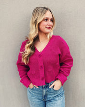 Load image into Gallery viewer, Z SUPPLY: FLEUR CARDIGAN - MAGENTA
