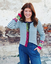 Load image into Gallery viewer, FREE PEOPLE: NOA CARDI - BLUE POP COMBO

