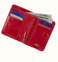 Load image into Gallery viewer, HOBO: JILL BIFOLD WALLET - VINTAGE RED
