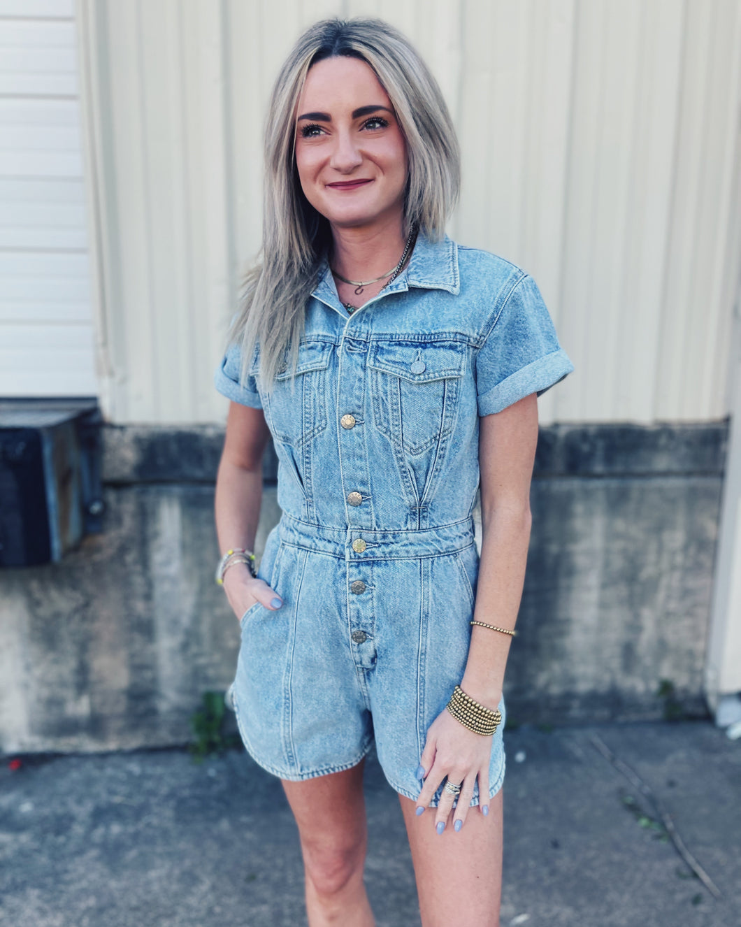DAZE: TOPANGA ROMPER - DOLPHIN