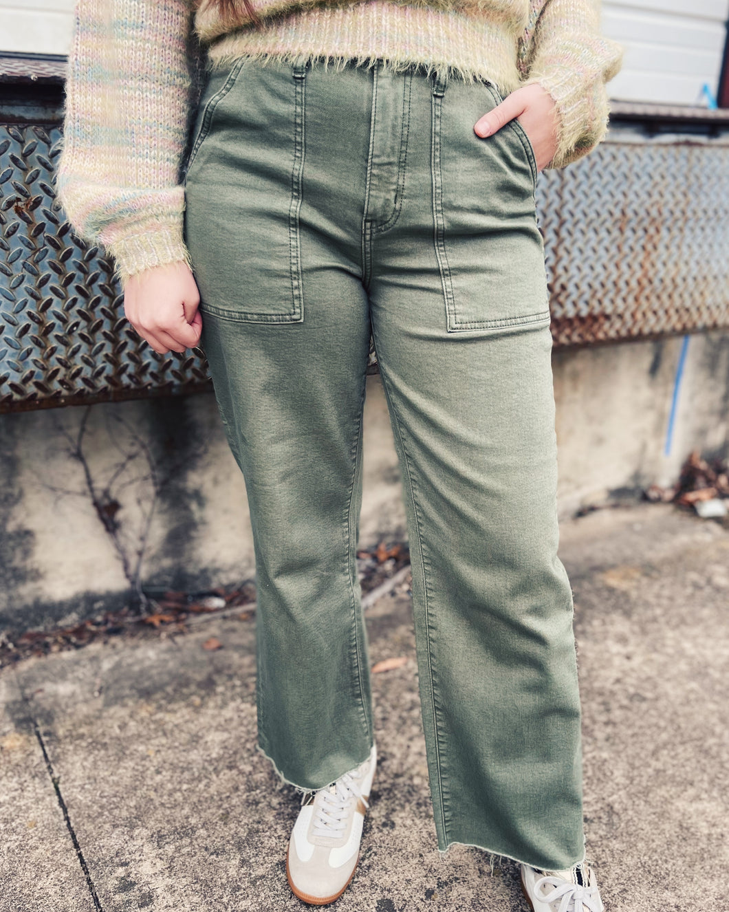 DAZE: PATCH POCKET JEAN - JADE