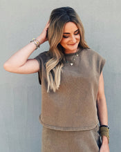 Load image into Gallery viewer, SADIE &amp; SAGE: LITTLE GAMES TOP - WASHED TAUPE (M)
