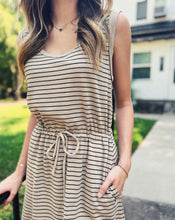 Load image into Gallery viewer, Z SUPPLY: DAYSHIFT STRIPED MINI DRESS - RETREAT
