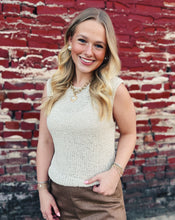 Load image into Gallery viewer, SADIE &amp; SAGE: WARM GESTURE SWEATER VEST - CREAM

