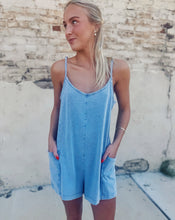 Load image into Gallery viewer, Z SUPPLY: GO EASY JERSEY DENIM ROMPER
