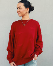 Load image into Gallery viewer, GAMEDAY SOCIAL: RAZORBACK EMBROIDERED SWEATSHIRT
