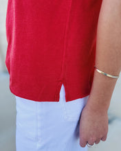 Load image into Gallery viewer, FREE PEOPLE: NOVA TEE - HIGH RISK RED (S)
