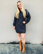 Load image into Gallery viewer, Z SUPPLY: AMINA SWEATER DRESS - CHARCOAL
