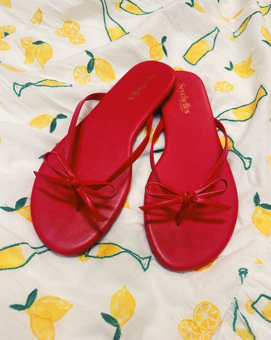 SEYCHELLES: WISH LIST LEATHER SANDAL - TOMATO