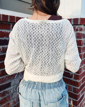 Load image into Gallery viewer, FREE PEOPLE: MARIS FINE GAUGE CARDI - CLEAN IVORY
