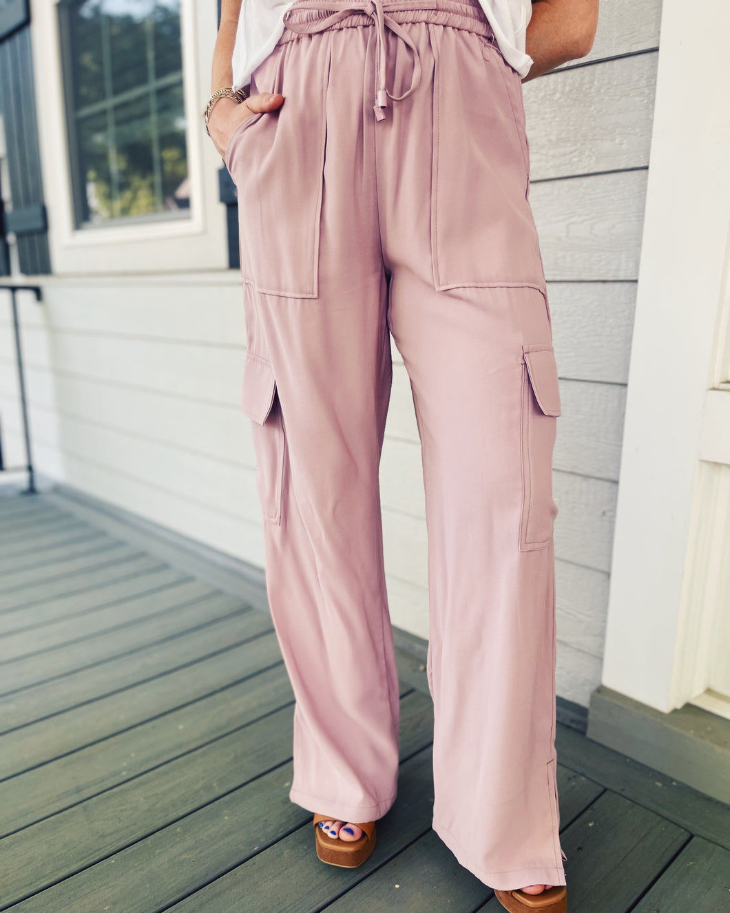 DELUC: REDON PANTS - DUSTY PINK