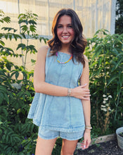 Load image into Gallery viewer, FREE PEOPLE: CASSIUS DENIM SET - BLEACHOUT
