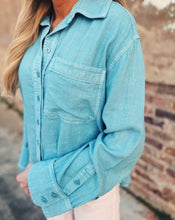 Load image into Gallery viewer, FREE PEOPLE: LAUREL TOP - MILKY BLUE (S)
