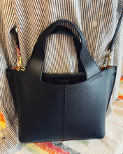 Load image into Gallery viewer, HOBO: VIDA SMALL TOTE - BLACK PEBBLED LEATHER
