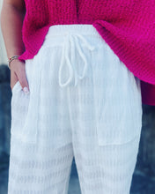 Load image into Gallery viewer, BEACH BOUND LINEN PANTS - IVORY
