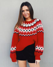Load image into Gallery viewer, Z SUPPLY: ADORNMENT SWEATER - FESTIVE RED
