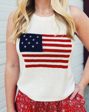 Load image into Gallery viewer, SADIE &amp; SAGE: AMERICAN SPIRIT SWEATER TANK - IVORY
