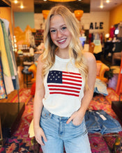 Load image into Gallery viewer, SADIE &amp; SAGE: AMERICAN SPIRIT SWEATER TANK - IVORY
