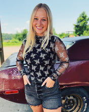 Load image into Gallery viewer, FREE PEOPLE: TWO TONE LADY LUXE TOP - BLACK COMBO
