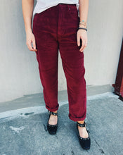 Load image into Gallery viewer, DAZE: WESTWARD BARREL LEG - MERLOT
