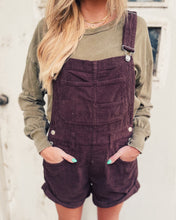 Load image into Gallery viewer, FREE PEOPLE: ZIGGY CORD SHORTALL - BARNWOOD
