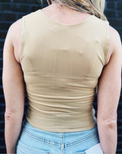 Load image into Gallery viewer, FREE PEOPLE: CLEAN LINES MUSCLE CAMI - OAT LATTE
