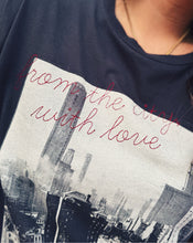 Load image into Gallery viewer, Z SUPPLY: BIG APPLE CITY TEE - BLACK SAND (XS)
