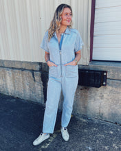 Load image into Gallery viewer, STEVE MADDEN: EIRA JUMPSUIT - STONE WASH BLUE
