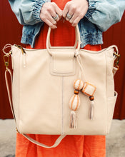 Load image into Gallery viewer, HOBO: SHEILA LARGE SATCHEL WITH CHARM - STONEWASH
