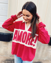 Load image into Gallery viewer, DAYDREAMER: RUGBY LONG SLEEVE - AMORE!
