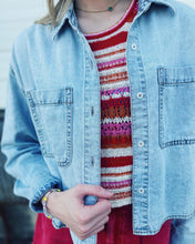 Load image into Gallery viewer, DAZE: THE EDITOR CROPPED BUTTON UP - CALL ME
