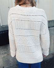 Load image into Gallery viewer, Z SUPPLY: CENTO CABLE KNIT SWEATER - WARM WHITE
