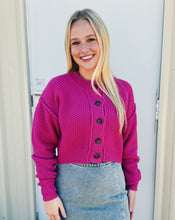 Load image into Gallery viewer, FREE PEOPLE: LILA CARDI - PLUMDROM
