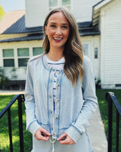 Load image into Gallery viewer, Z SUPPLY: DAILY KNIT DENIM CARDIGAN
