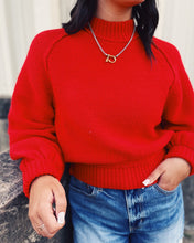 Load image into Gallery viewer, FREE PEOPLE: RILEY PULLOVER - FIREY RED
