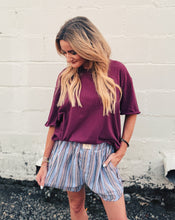Load image into Gallery viewer, FREE PEOPLE: DAY TO DAY FLANNEL BOXER - BLUE COMBO
